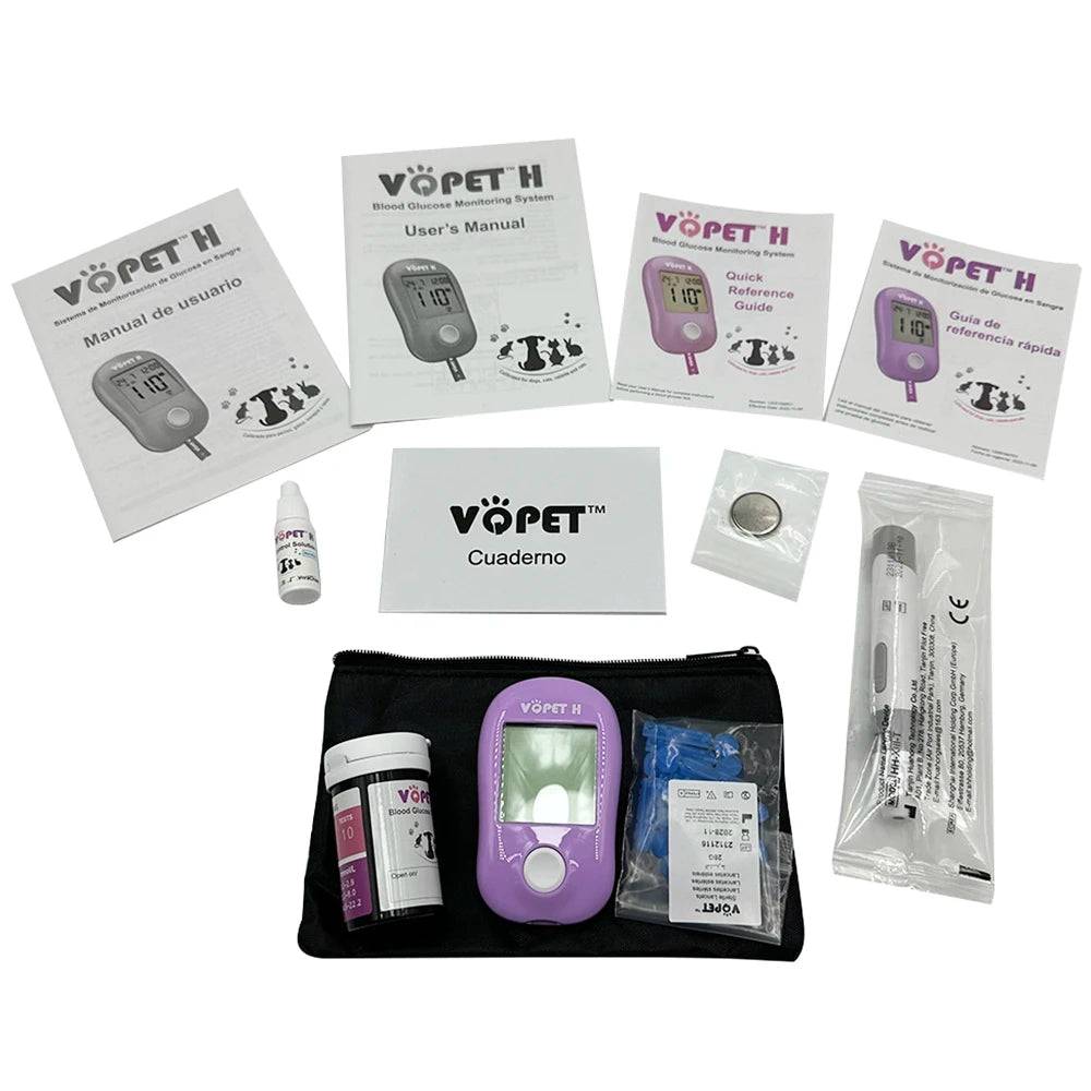 Pet Blood Glucose Monitoring System for Cats & Dogs - Blood Glucose Meter