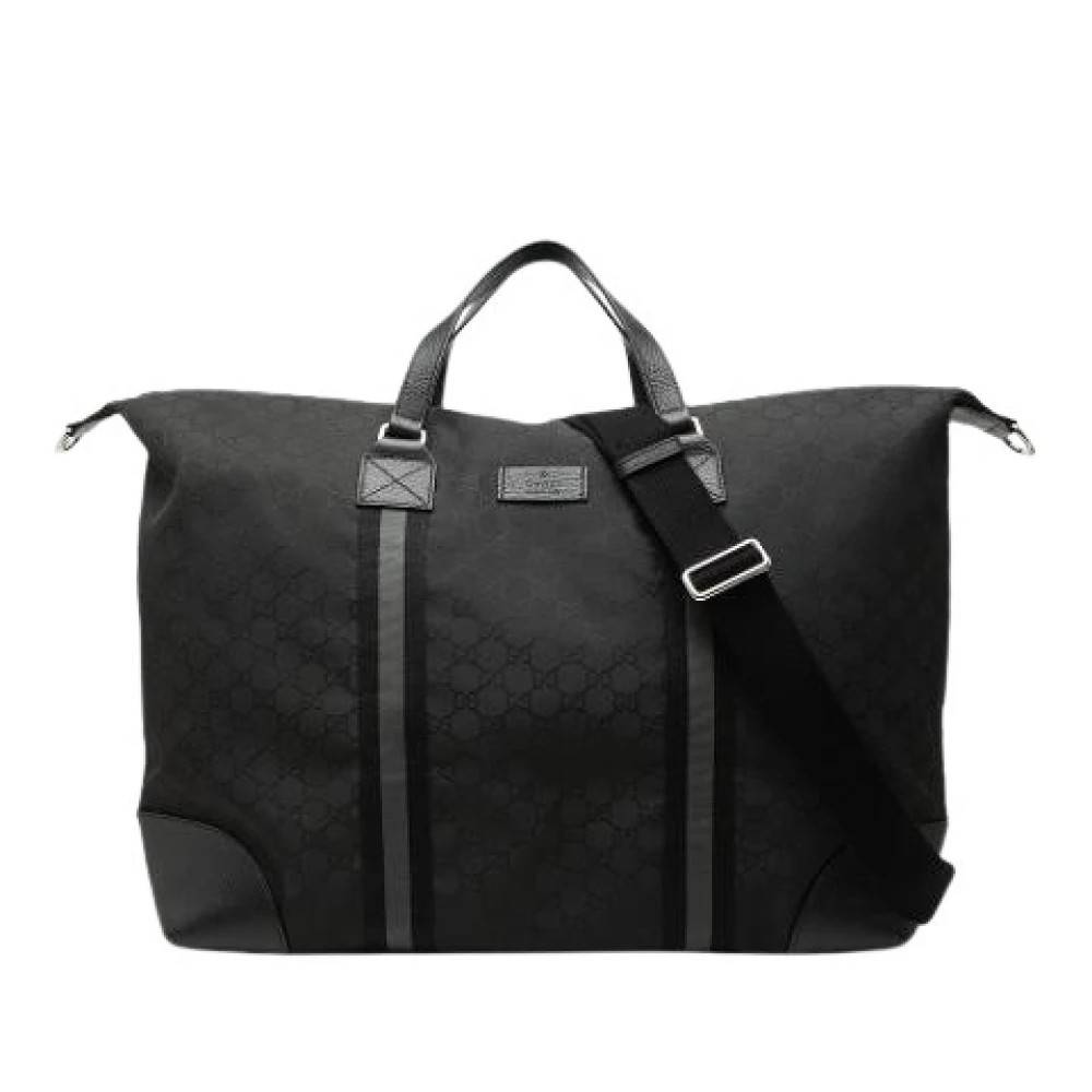 Gucci Vintage Pre-owned Rejsetaske - Vintage - unisex - Sort - ONE SIZE - Uld