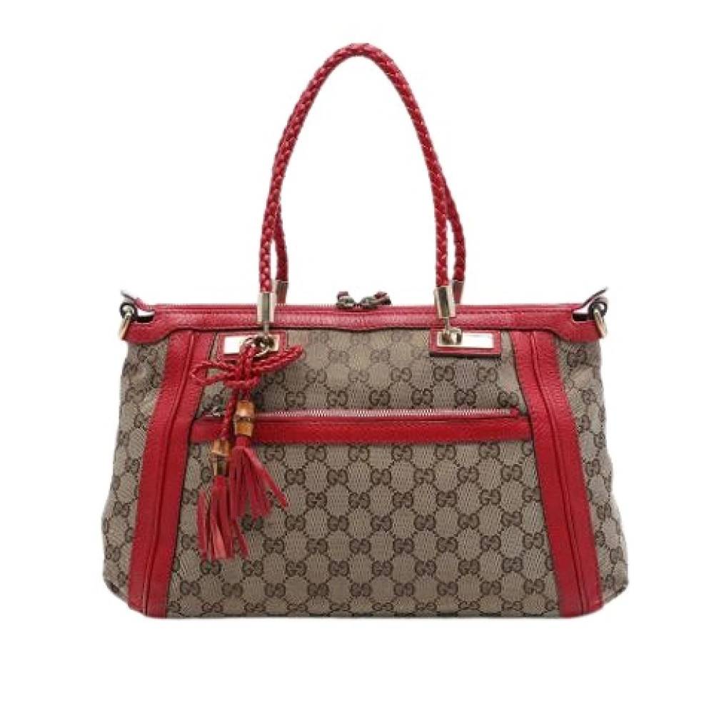 Gucci Vintage Pre-owned Bella Tote Bag - Vintage - Dame - Flerfarvet - ONE SIZE - Læder