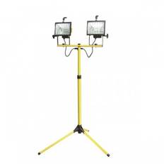 Dubbel Halogenlampa med ställning, 2 X 500W, MEGA