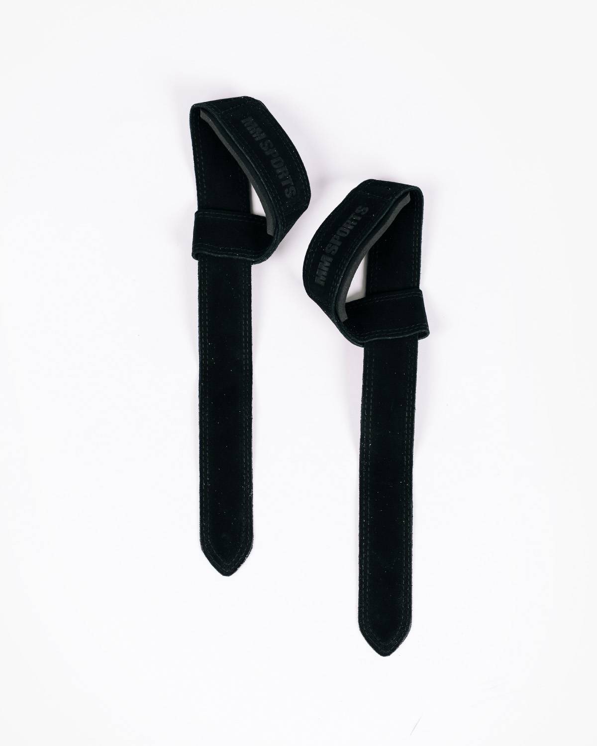 MM Sports Lifting Straps Suede, Black