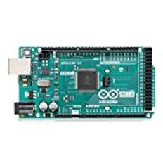 Arduino Mega 2560 REV3 [A000067] – ATmega2560 mikrokontroller, 16 MHz, 54 digitala I/O-stift, 16 analoga ingångar, 256 KB flashminne, USB-anslutning, kompatibel med Arduino IDE för komplexa projekt.