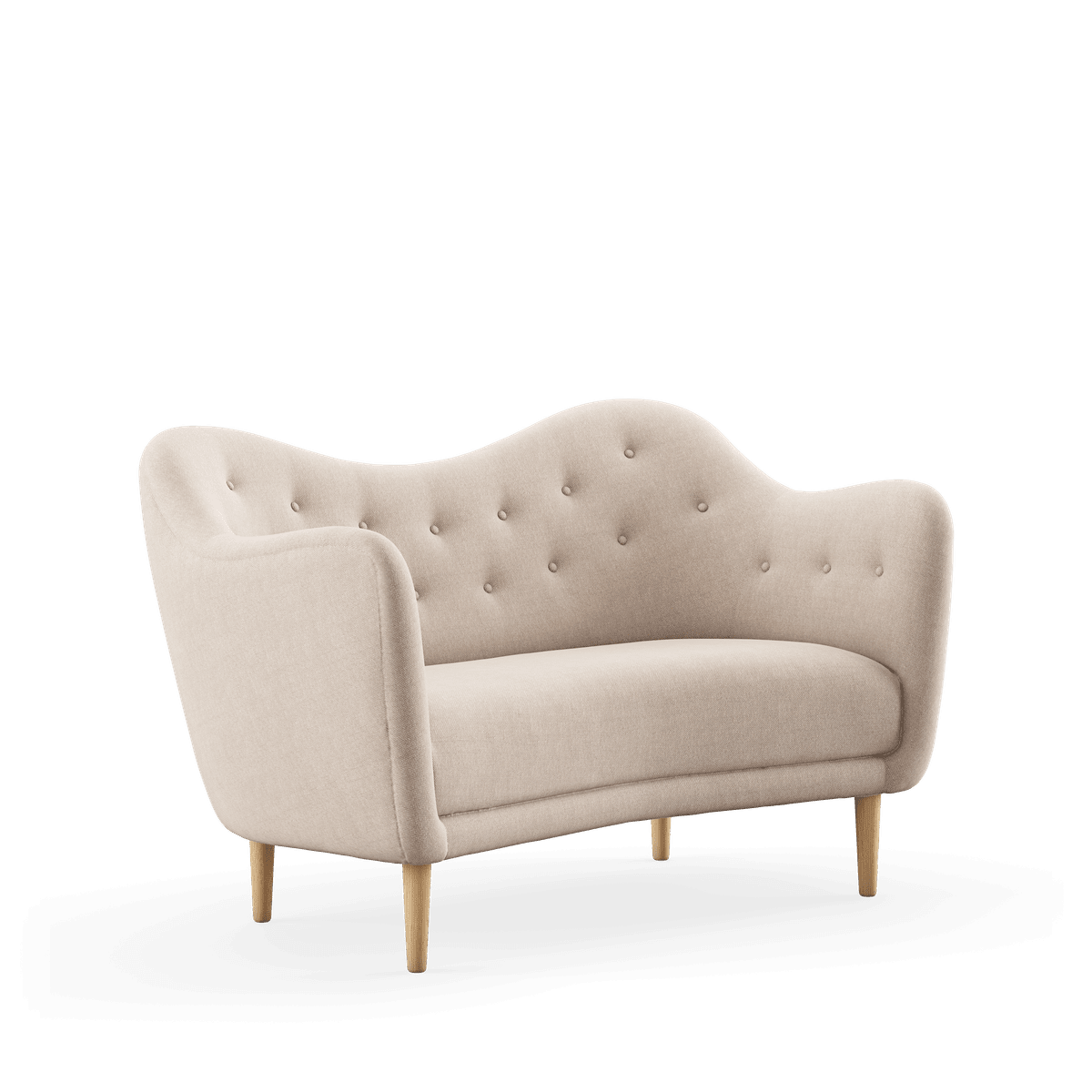 46 sofa, eg klar olie af Finn Juhl Hallingdal 103 - Jacobsen Plus