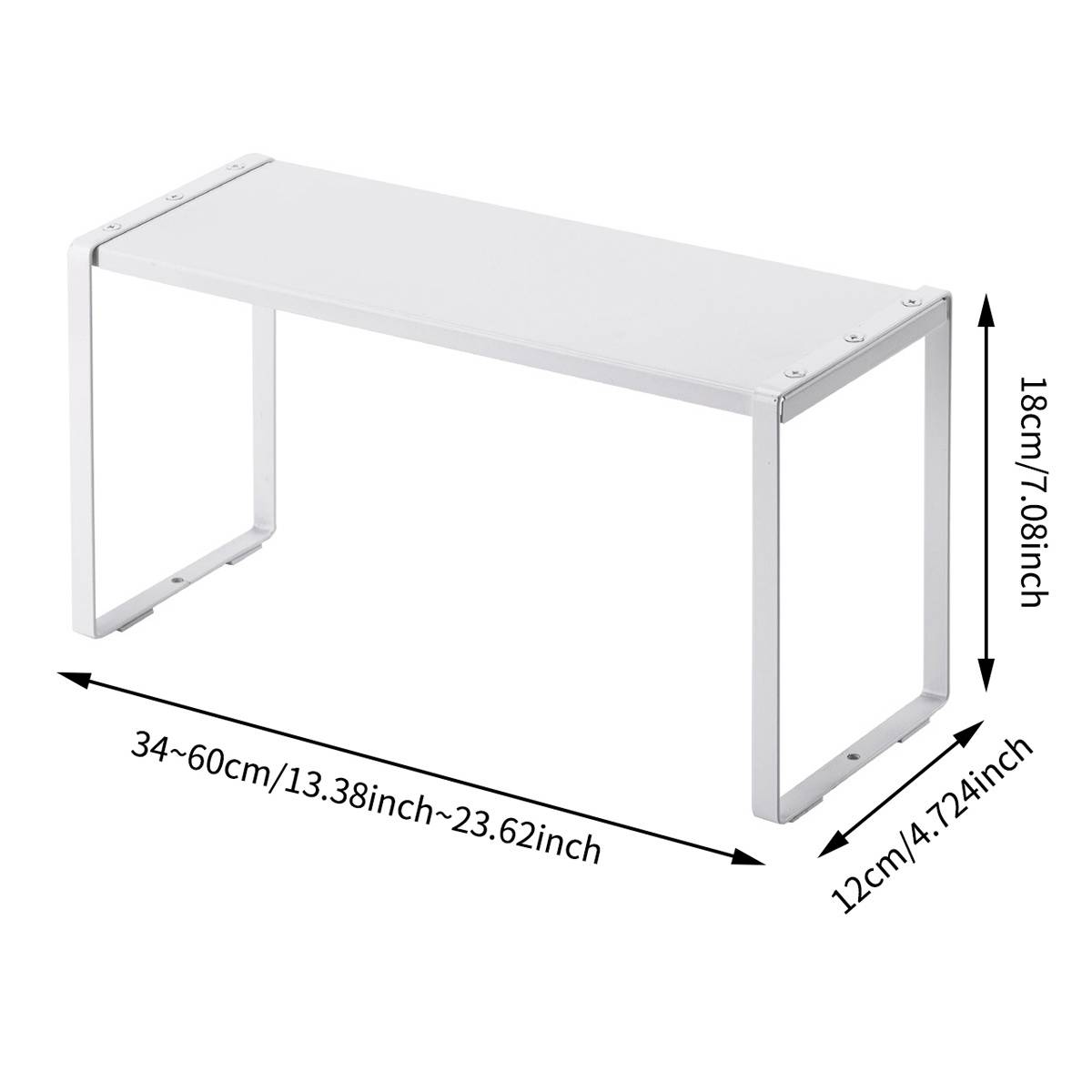 Stretch Kitchen Utensil Rack Over Sink Cabinet Dish Rack Tiered Shelf Home Kitchen Bathroom Storage Rack