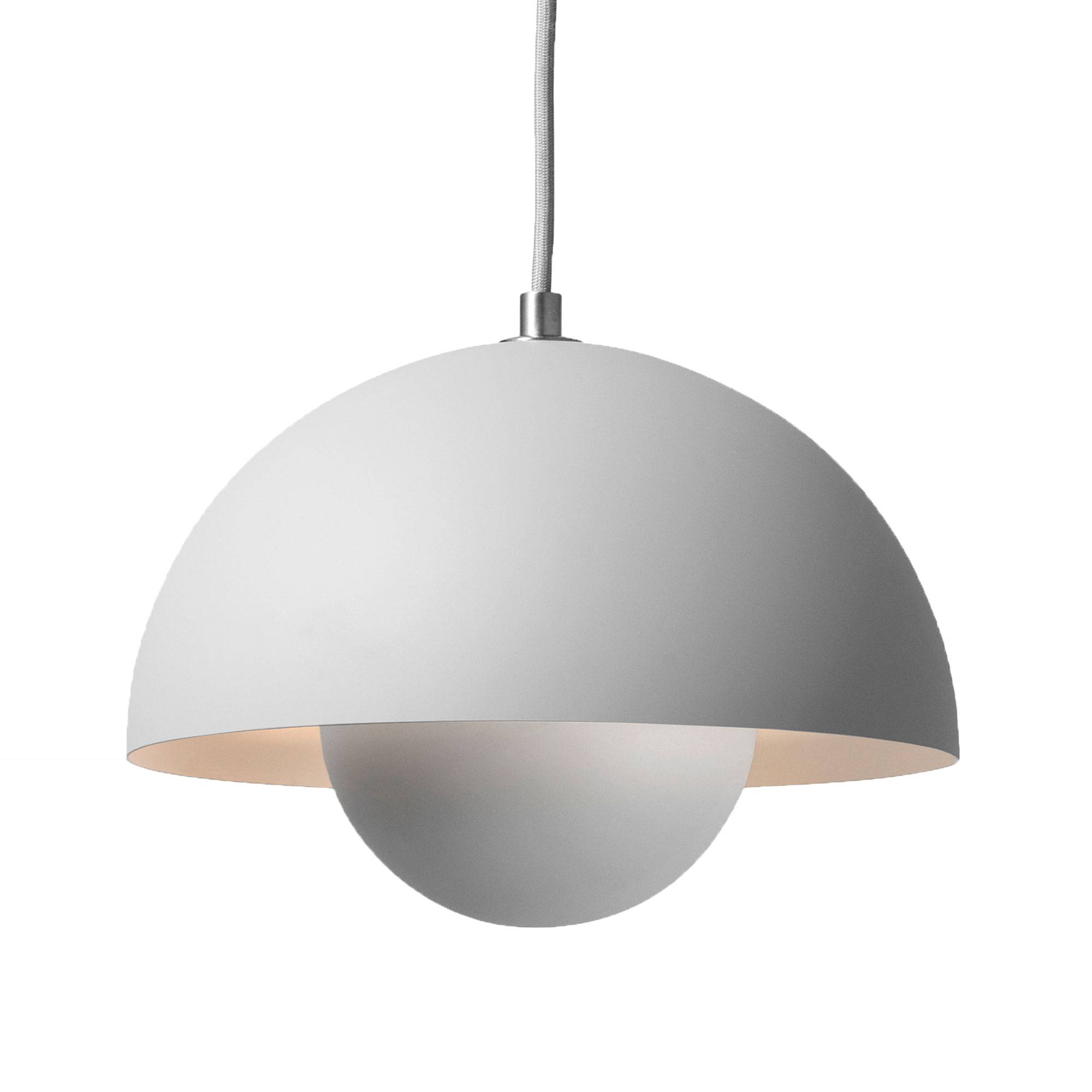 Flowerpot VP1 Pendel, Ø23 cm, af Verner Panton Matt Light Grey.