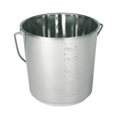 Hink rostfri med gradering, 12,3 l
