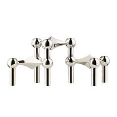 Stoff Nagel Candle Holder 3PC - Chrome