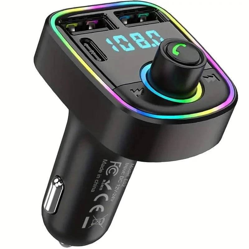 Bluetooth Adapter FM-Sändare – Trådlös Musikspelare USB TF för Bil
