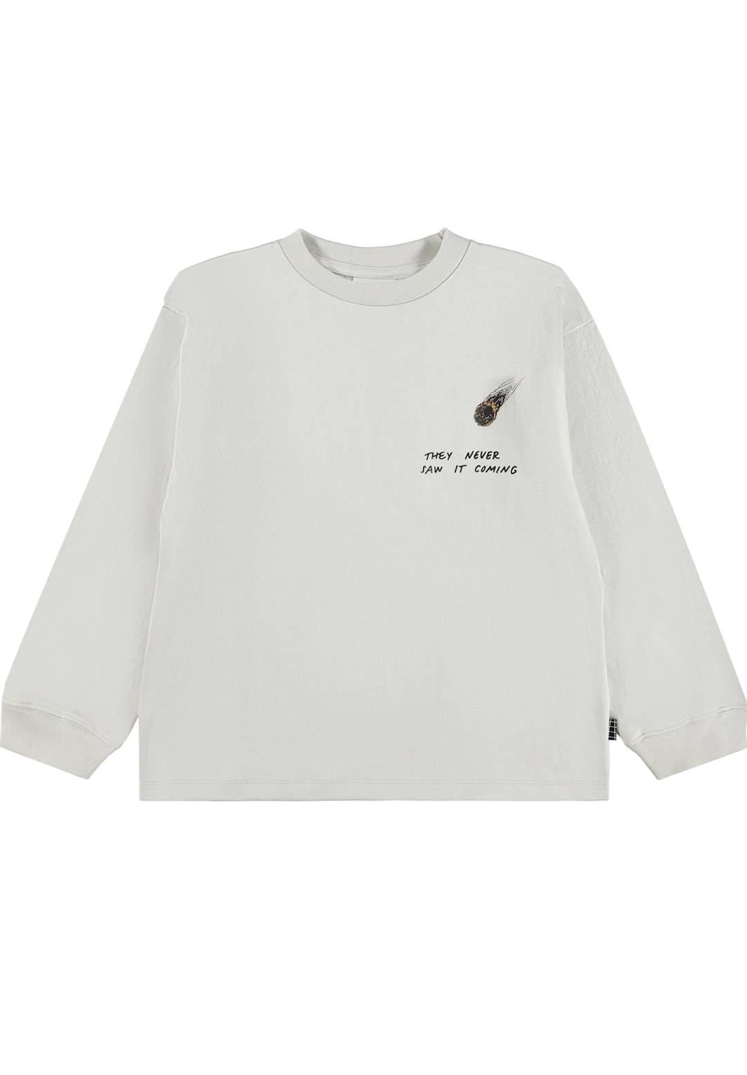 Molo Rube T-Shirts Long Sleeves Tech Dino Tech Dino 116 cm Vit 116 cm Pojkar