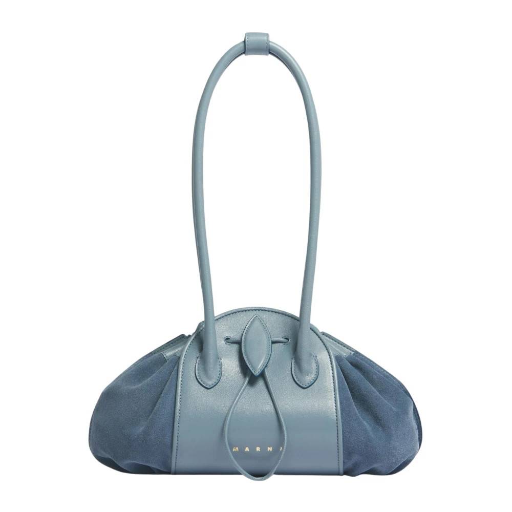 Marni Baguette Skuldertaske - Tasker - Dame - Blå - ONE SIZE - Uld