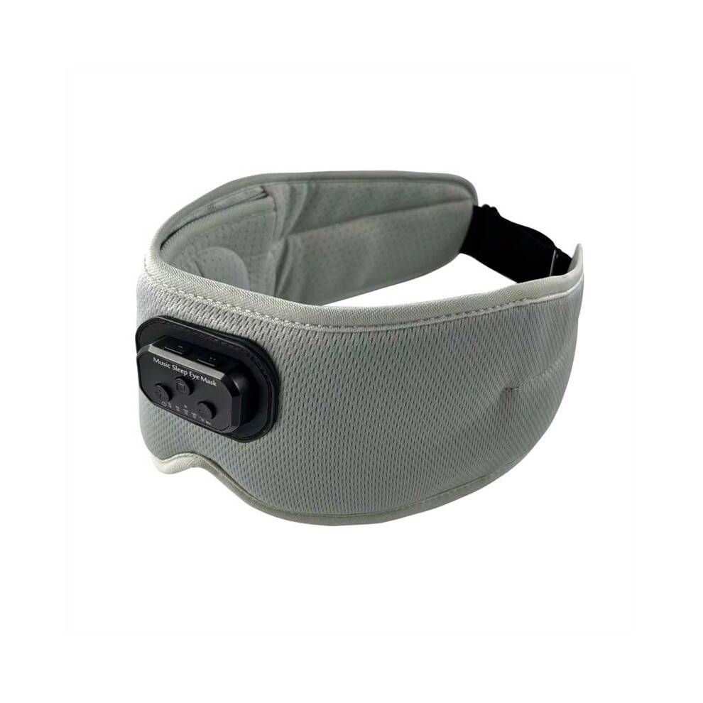 Sleeping Headphone Mask 24 Song White Noise Blackout Light Bluetooth-Compatible with Ice-Feeling Eye Mask Headband Gray