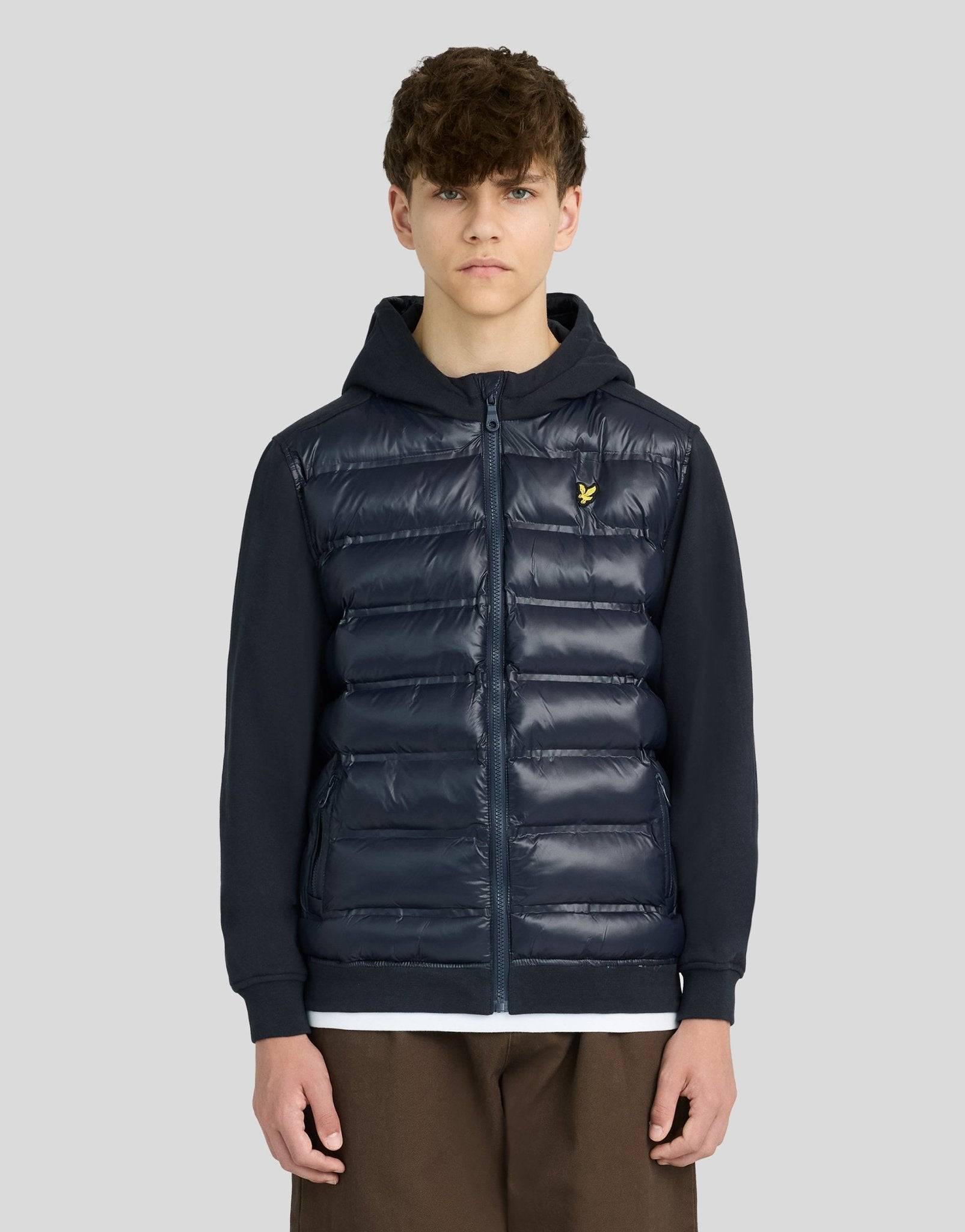 Lyle & Scott Kids Hybrid Hoodie Dark Navy