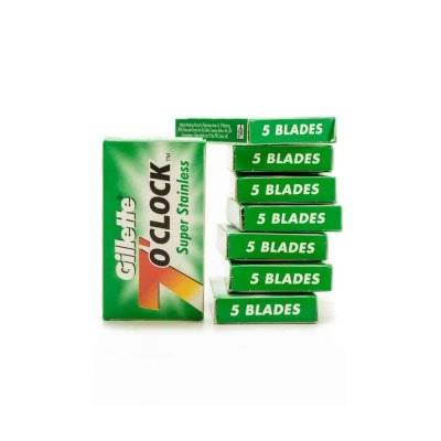 Gillette 7 O'Clock Super Stainless Dubbeleggade Rakblad 50-pack (Prenumeration: Varannan månad)