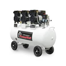 KnappWulf Flüster Kompressor NEUE GENERATION Luftdruckkompressor KW2200 mit 100L Kessel 3 Motoren a 1100W