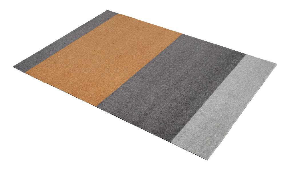Stripes Horizon Gulvmåtte/Løber - Dijon Grey - Tica Copenhagen - 40x60 cm.