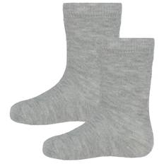 Minymo Strømper - 2-pak - Light Grey Melange - Minymo - 15/18 - Strømper