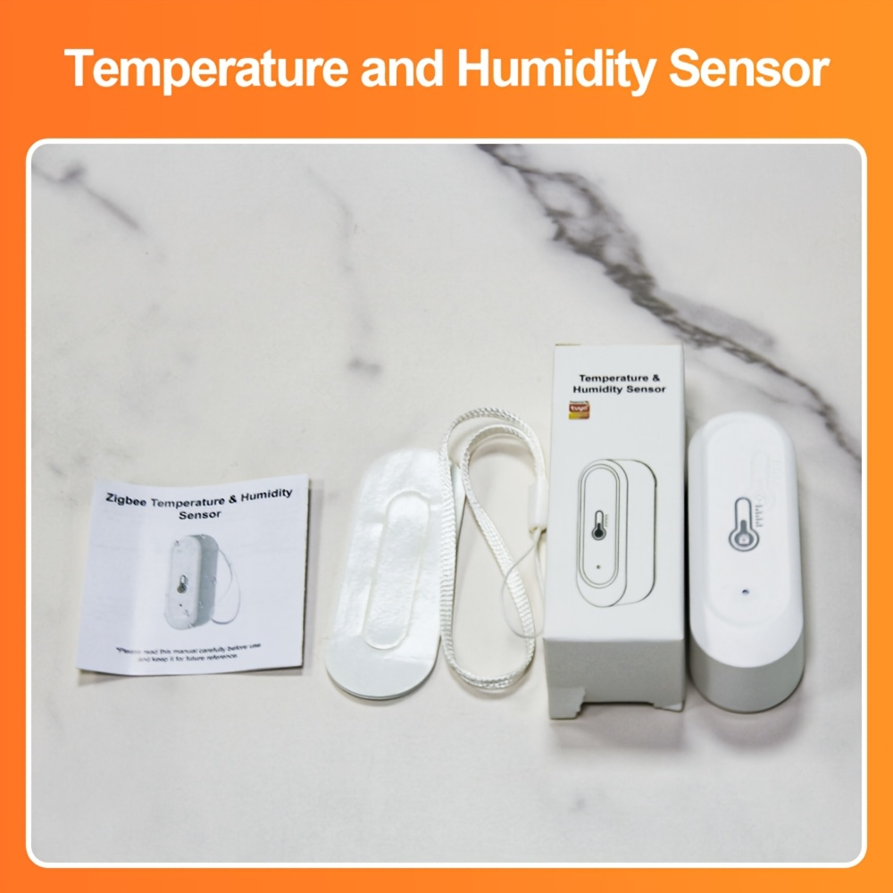 IP65 Tuya Zigbee/WiFi Waterproof Temperature Humidity Sensors Smart Home Outdoor/ Indoor Sensor Support Alexa Googe Assistant