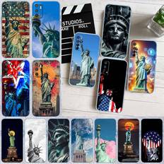 ED52 Statue of Liberty Phone Case for Motorola Edge 20 30 S30 40 50 Fusion Lite Plus Pro Neo Ultra One Power Action Macro Hyper Vision Zoom Moto Edge 40 Neo