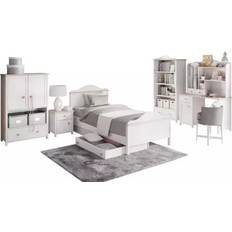 LUNA 2 børnemøbler kommode, skrivebord, seng, natbord, bogreol