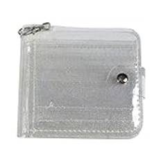 UnoSheng plånböcker män Derrick mode plånbok slot gelé korthållare för myntbörs plånbok kortfodral, silver, Einheitsgröße