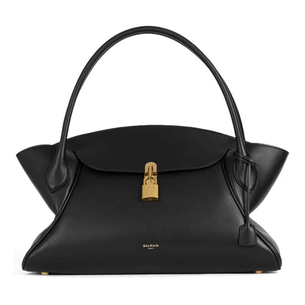 Balmain Classic Handle Bag M - Tasker - Dame - Sort - ONE SIZE - Uld