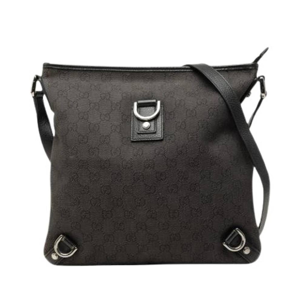 Gucci Vintage Pre-owned Vintage Denim Crossbody Bag - Vintage - Dame - Brun - ONE SIZE - Denim