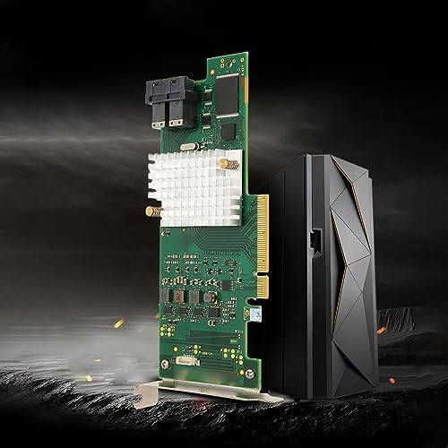 12 GB SAS HBA-kort 12 Gbps -kontrollkort, Plug and Play, PCIE 3.0 Expansionskort för Dataöverföring med 12 GB Minne