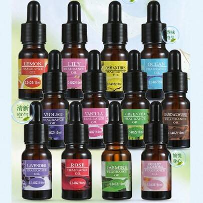 6 st/4 st/1 st 10 ml eteriska oljor, lämpliga för aromdiffusor, aromsten, arombrännare, aromdiffusor, luftfuktare, juldekor, skapar julstämning, elimi - flerfärgad (Multi-size)