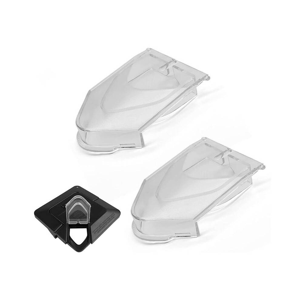 2Pcs Spout Cover for Blender Lid, Replacement Parts for Blender 72Oz Pitcher Lid Flap Spout Cover, Clear