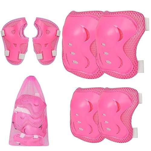 Flintronic knäskydd för barn, inline-skydd, 6 i 1 skyddsutrustning, armbågsskydd, handledsskydds-set för skateboard, skoter, utomhussporter
