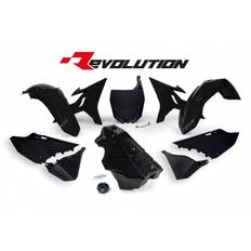 Race Tech Revolution plast kit + sort tank Yamaha YZ125/250, sort