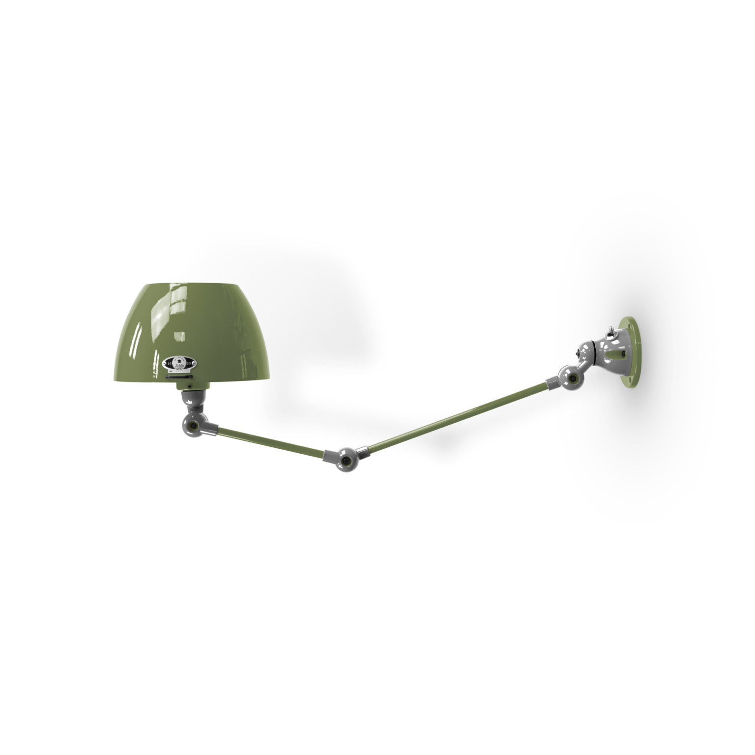 Aicler AIC371 væglampe fra Jieldé - Olive green / Poleret/blank
