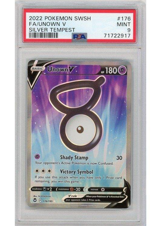 Unown V - 176/195 - PSA 9.