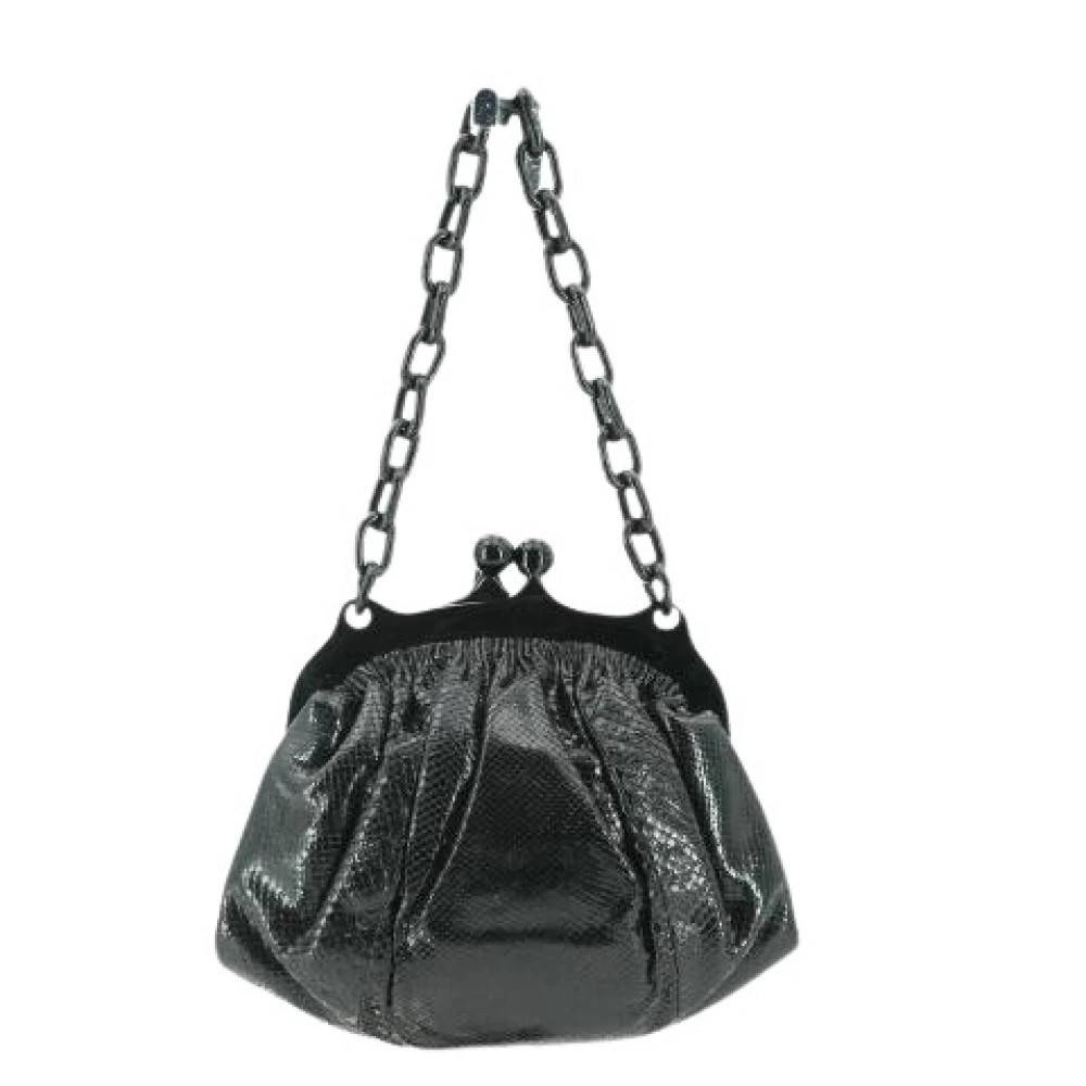 Fendi Vintage Pre-owned Vintage Mini Håndtaske - Vintage - Dame - Sort - ONE SIZE - Læder