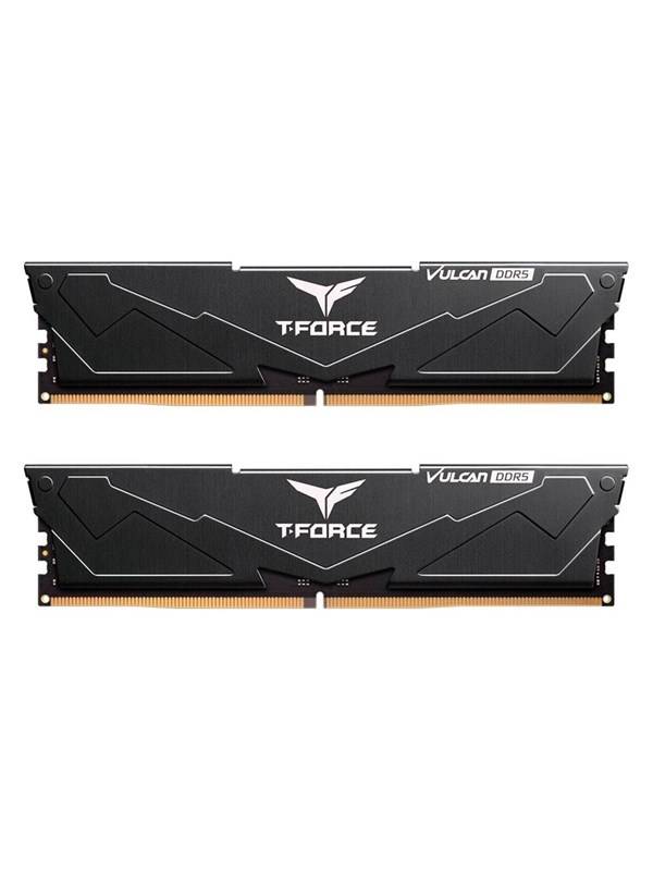 Team Group T-Force Vulcan DDR5-6000 - 32GB - CL38 - Dual Channel (2 pcs) - AMD EXPO & Intel XMP - Sort