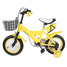 12 inch Yellow Children Bicycle Child Outdoor Bicycle With Training Wheels for 3-6 Years Old