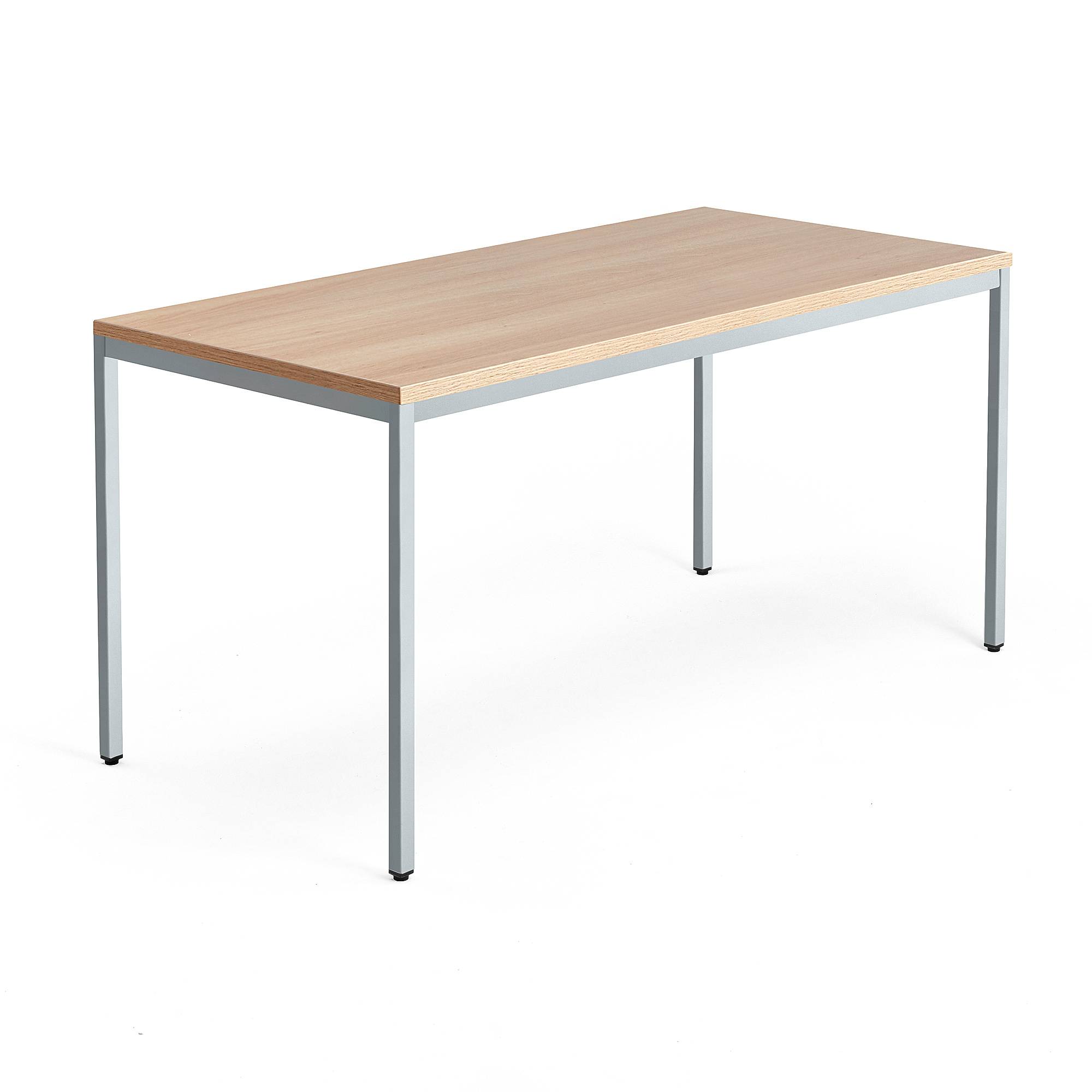 Konferensbord QBUS, 4-bensstativ, 1600x800 mm, silver, ek