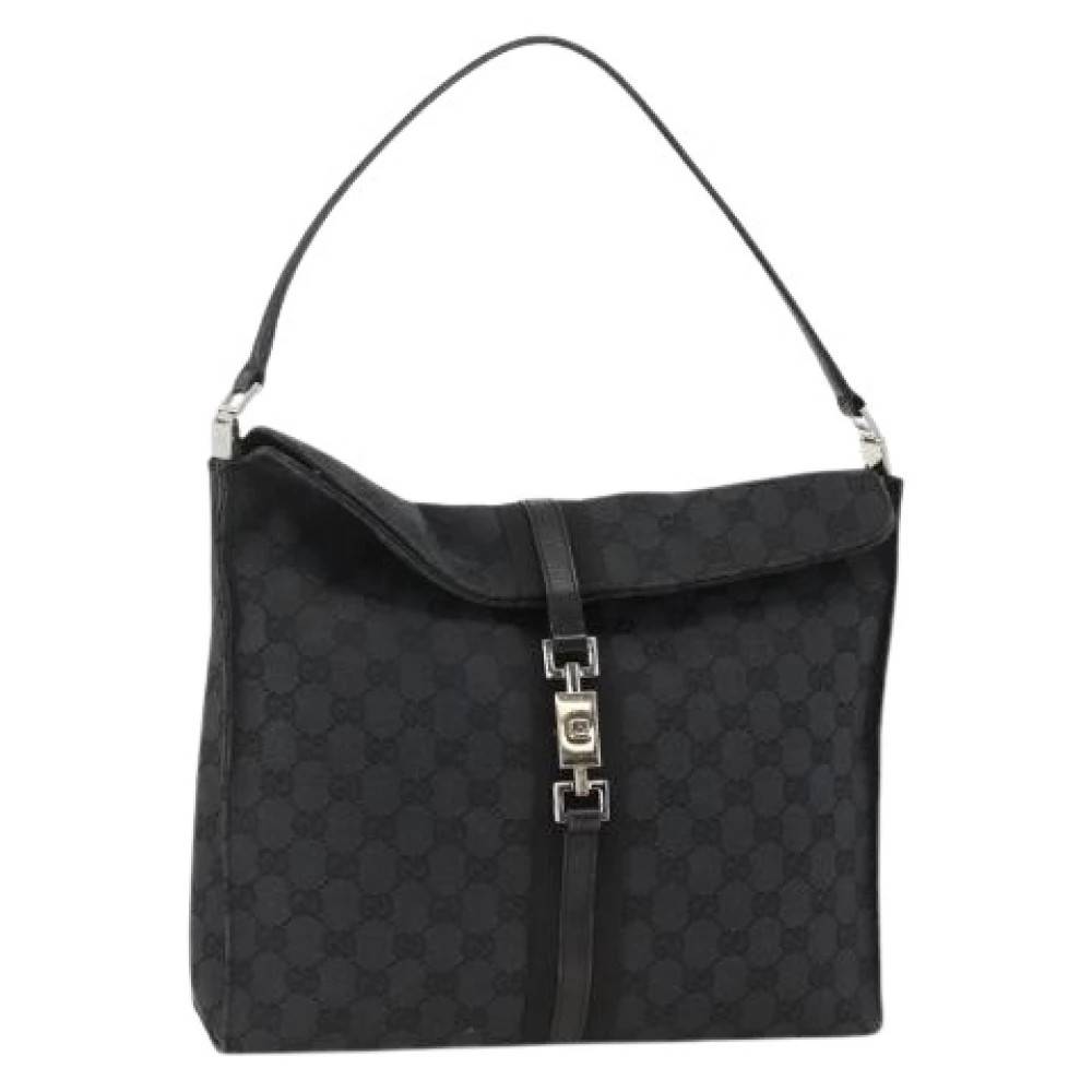 Gucci Vintage Pre-owned Vintage Skuldertaske - Vintage - Dame - Sort - ONE SIZE - Uld