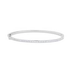 Aveny Deluxe - Diamant Armring - 14 Karat Hvidguld