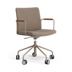 Kontorstol Stella - Hæve- og sænkbar, Design Nutmeg / MLF 23 Bank / Cognac (beige)