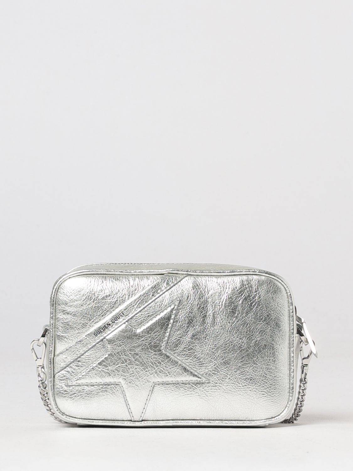 GOLDEN GOOSE Mini Star Kameratasche aus laminiertem Leder mit abnehmbarem Riemen