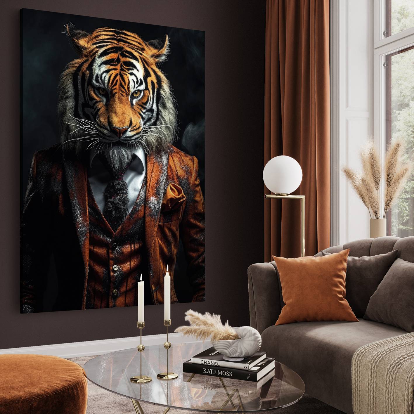 Canvastavla - Tiger Man