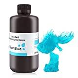 ELEGOO 3D-skrivare LCD UV Resin, 405 nm Rapid fotopolymer harts för LCD/DLP 3D-skrivare fotopolymerharts (klar blå 1 000 g)