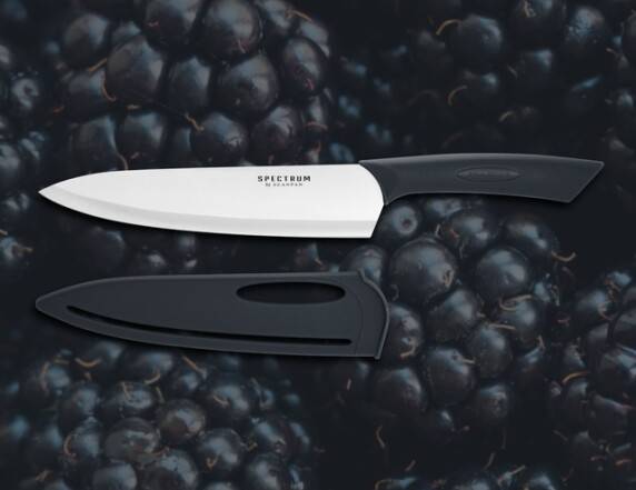 20 cm Kokkekniv; Black; Spectrum