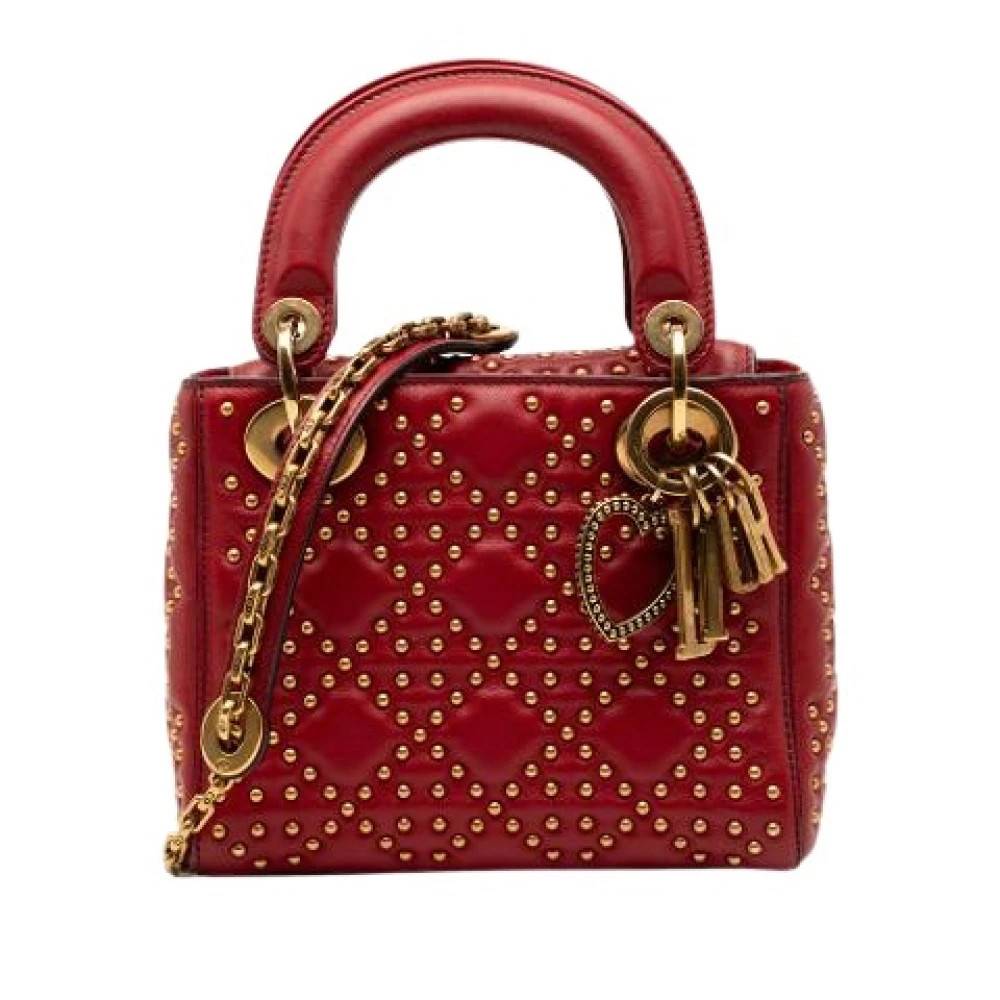 Dior Vintage Pre-owned Vintage Håndtaske - Vintage - Dame - Rød - ONE SIZE - Læder