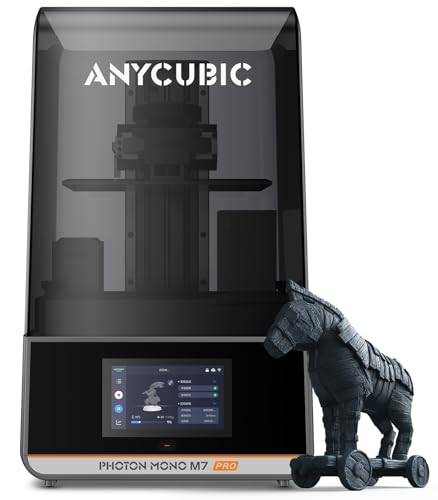 ANYCUBIC Photon Mono M7 Pro 14K 3D Printer, High Speed Resin 3D-Skrivare med 10,1-Tums LCD-Skärm, Automatisk Hartsfyllning och Konstant Temperaturuppvärmning, Nivåfri, Utskriftsstorlek 223*126*230mm