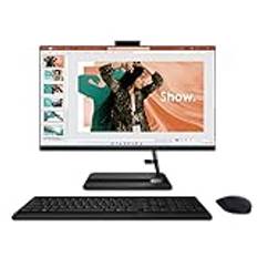 Lenovo IdeaCentre All-in-One 3 - Display 23.8" Full HD (Intel Core i3-1220P-processor, 512 GB SSD, 8 GB, DVD±RW, Windows 11, Wi-Fi 6) + USB-tangentbord och mus - Black