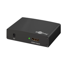 VGA + Phono til HDMI converter - Sort