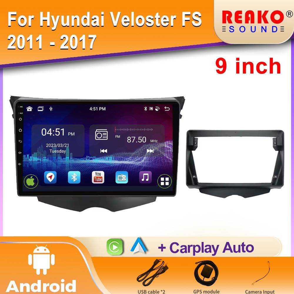 Bilradio Carplay För Hyundai Veloster FS 2011 - 2017 Navigation GPS Android Auto Bluetooth Stereo Multimedia Spelare 2din 4G