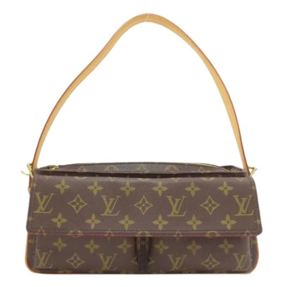 Louis Vuitton Vintage Pre-owned Vivacite MM Skuldertaske - Vintage - Dame - Brun - ONE SIZE - Uld